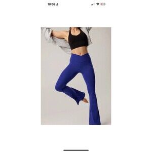 Aerie Offline Real Me Xtra High Waist Flare Leggings Womans Sm Navy Blue ***READ